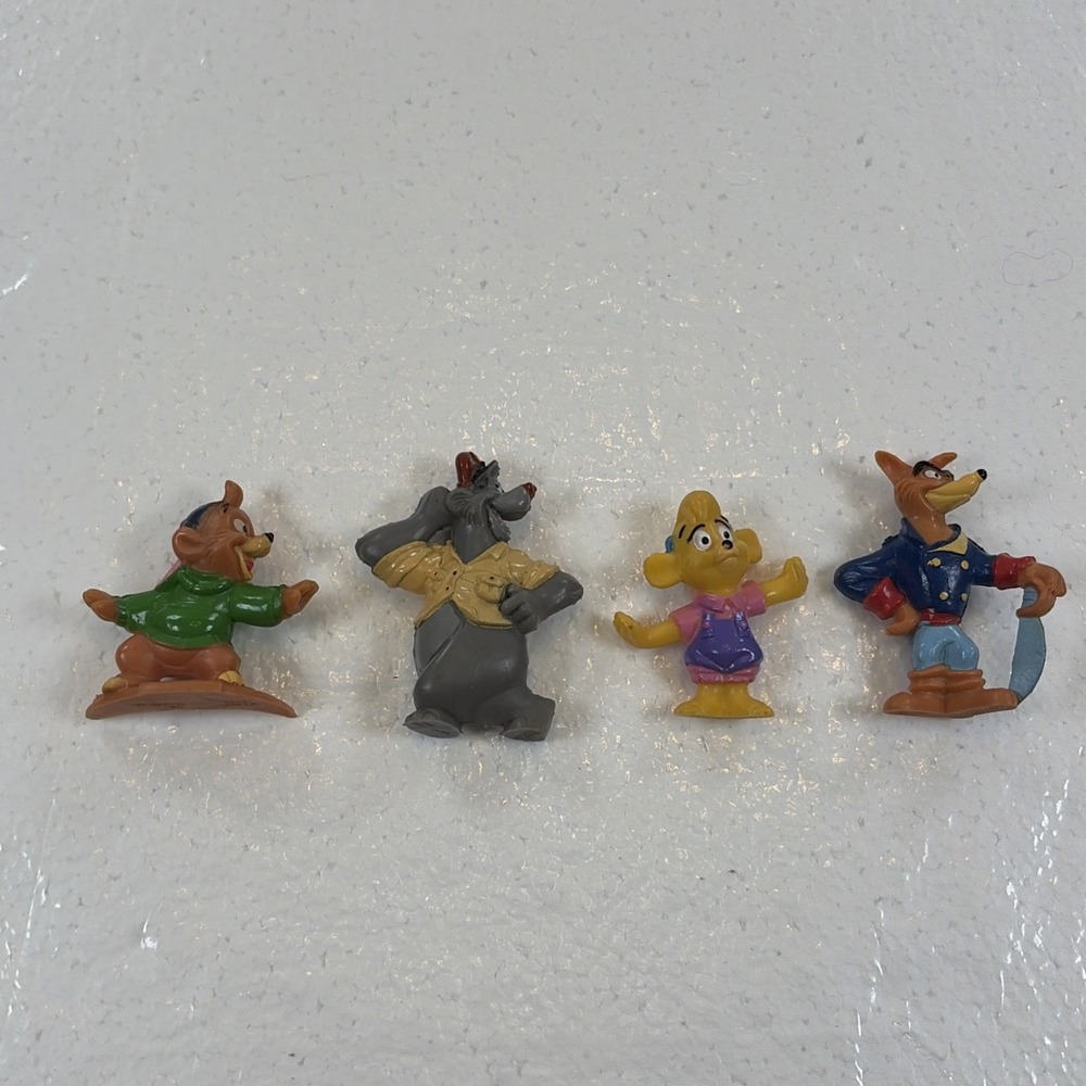 Lot of 4 Vintage TaleSpin 1991 Kellogg Figures - Baloo, Don Karnage, Kit, Molly